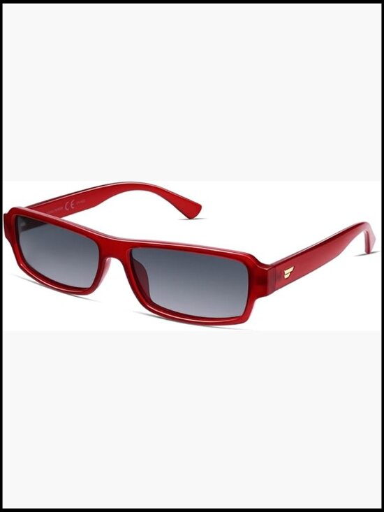 Retro Rectangle Polarized Sunglasses Vintage 90s Small Frame Trendy main image 7